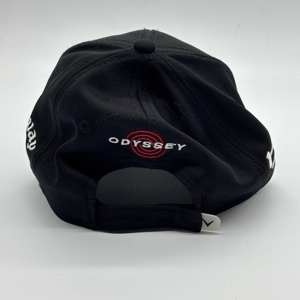 NWOT Callaway X Hot Black Tour Adjustable Golf Hat Cap Black Performance - Picture 3 of 7